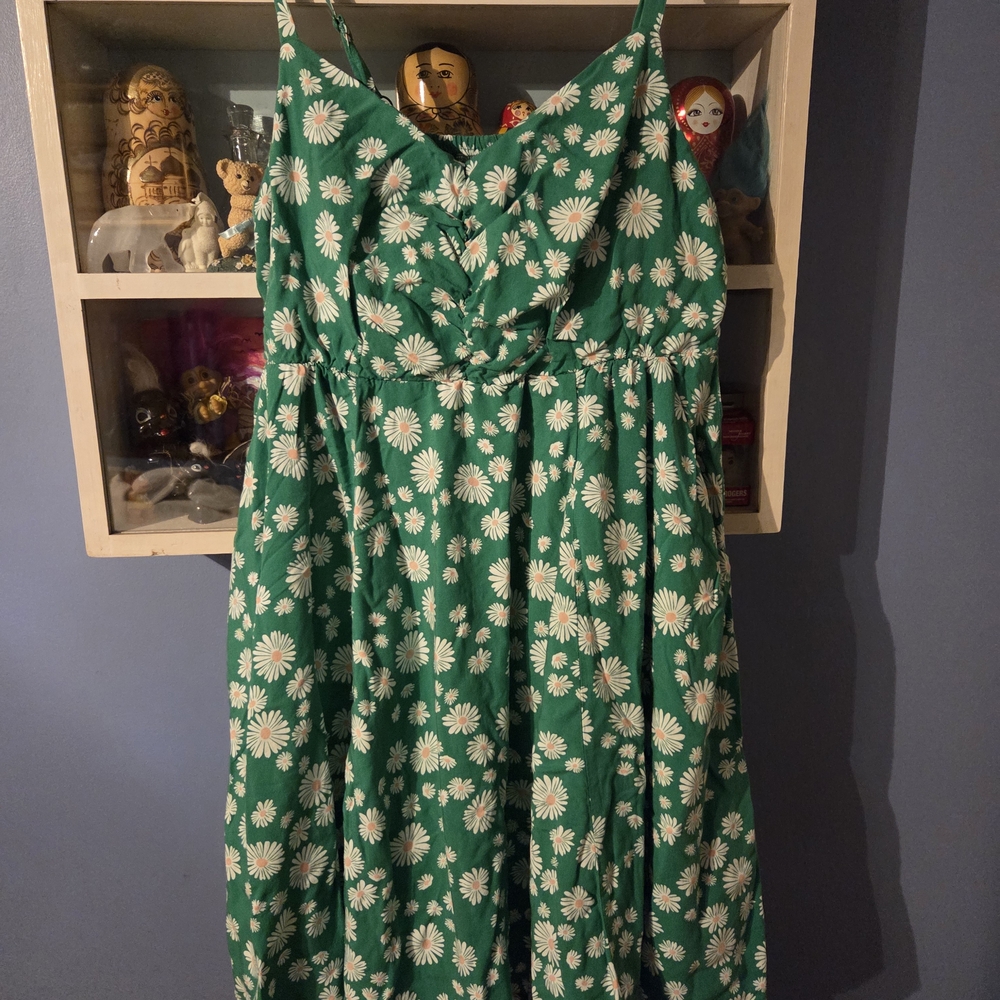 Green Floral Sundress